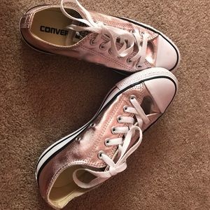Metallic Rose Gold Converse